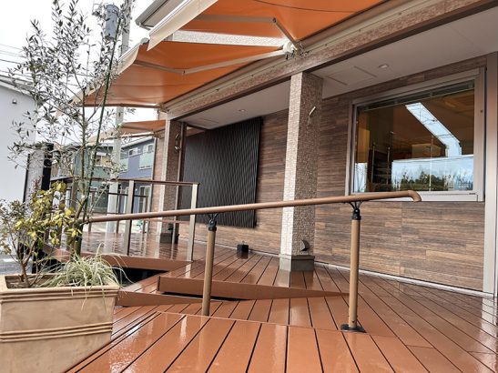 【特殊テント】店舗用オーニング新規取付工事